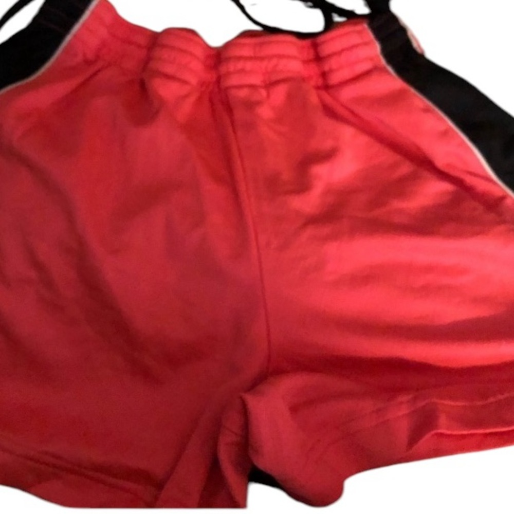 Nike size small shorts pink & black trim climate control pull on
